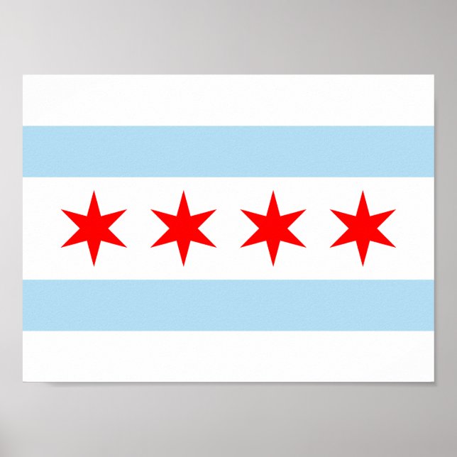 Chicago Flag Poster (Front)
