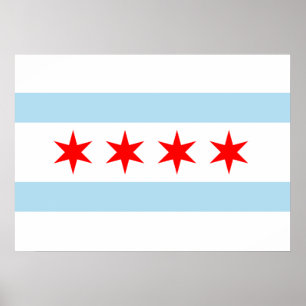 Chicago Flag Poster