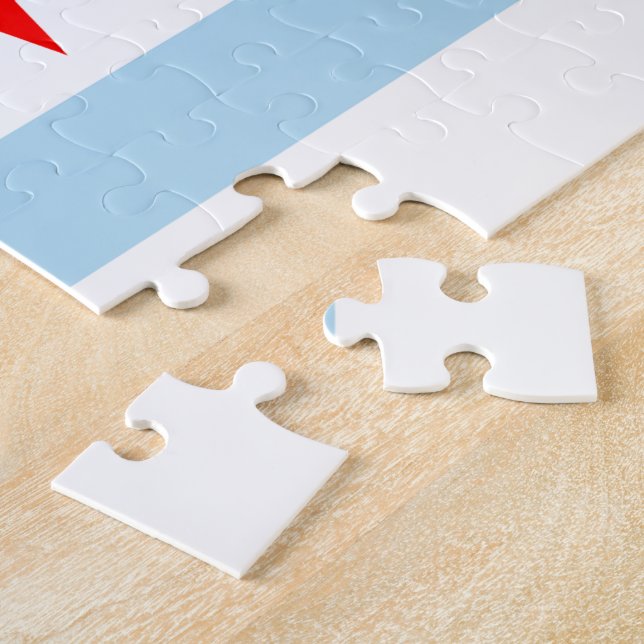 Chicago Flag Puzzle (Side)