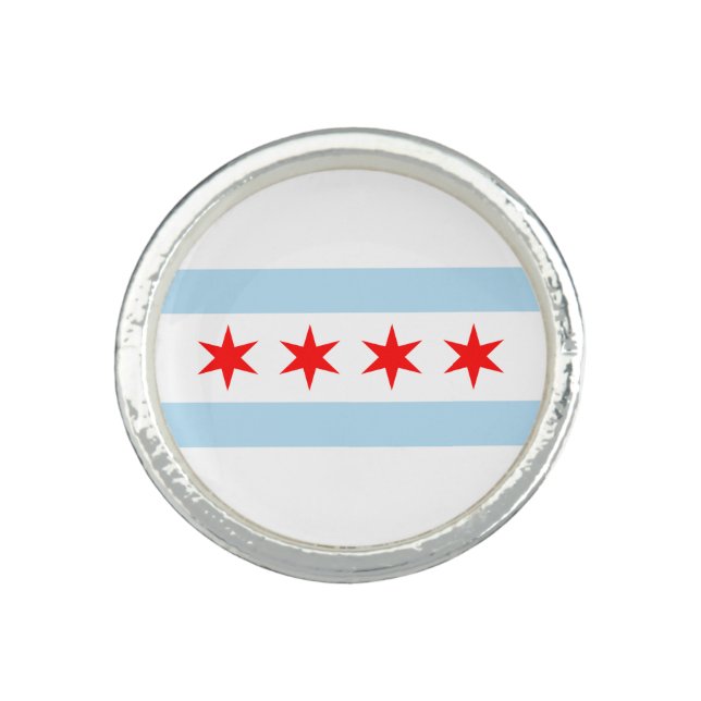 Chicago Flag Ring (Front)