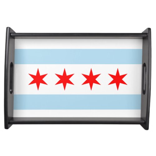 Chicago Flag Serving Tray