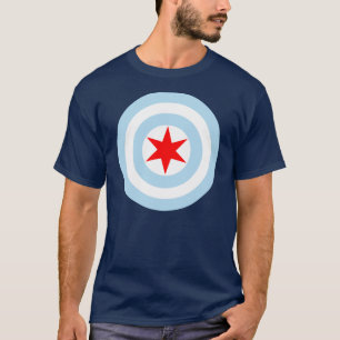 Chicago Flag Shield T Shirt