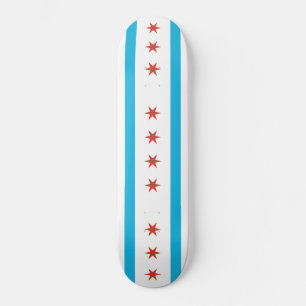 Chicago Flag Skateboard Deck