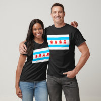 Chicago Flag Skulls Shirt