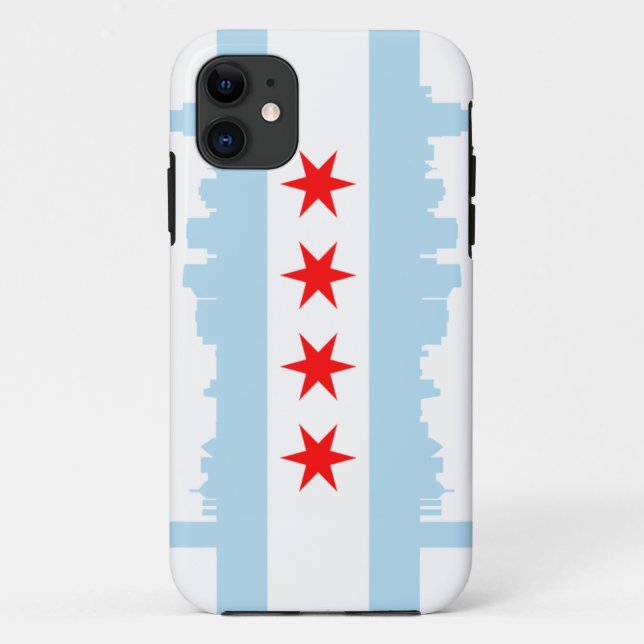 Chicago Flag Skyline Case-Mate iPhone 5 Case (Back)