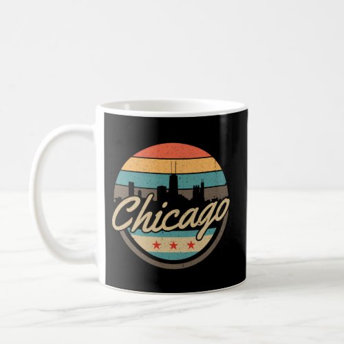 Chicago Flag Skyline Illinois Usa Coffee Mug