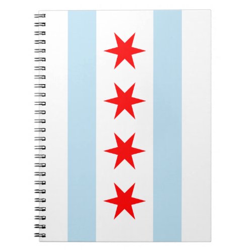 Chicago Flag Spiral Notebook