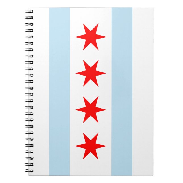 Chicago Flag Spiral Notebook (Front)