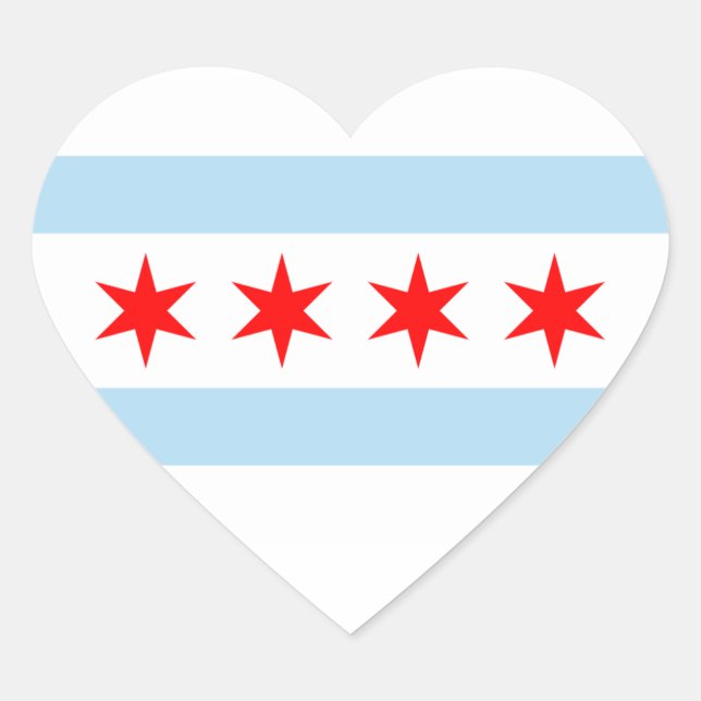 Chicago Flag Sticker (Front)