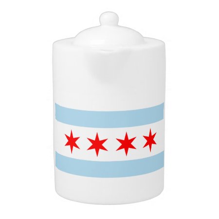 Chicago Flag Teapot! Teapot