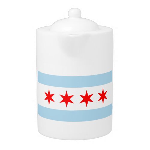 Chicago flag teapot teapot