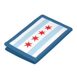 Chicago Flag Tri-fold Wallet