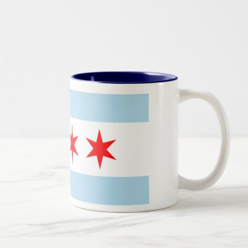 Chicago Flag Two_Tone Coffee Mug