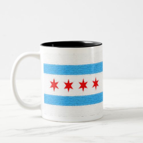 Chicago Flag Two_Tone Coffee Mug