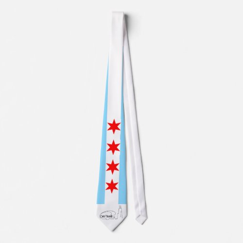 Chicago Flat Tie _ Stars  Bars