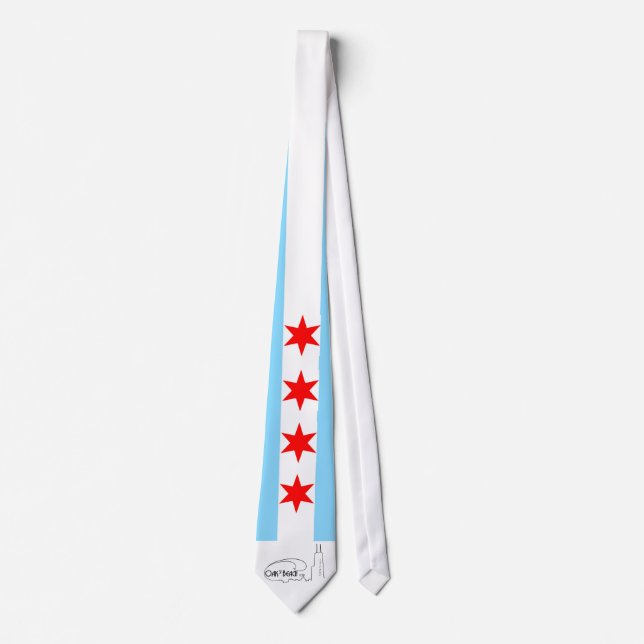 Chicago Flat Tie - Stars & Bars (Front)