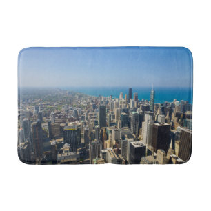 Chicago From Above Bathroom Mat