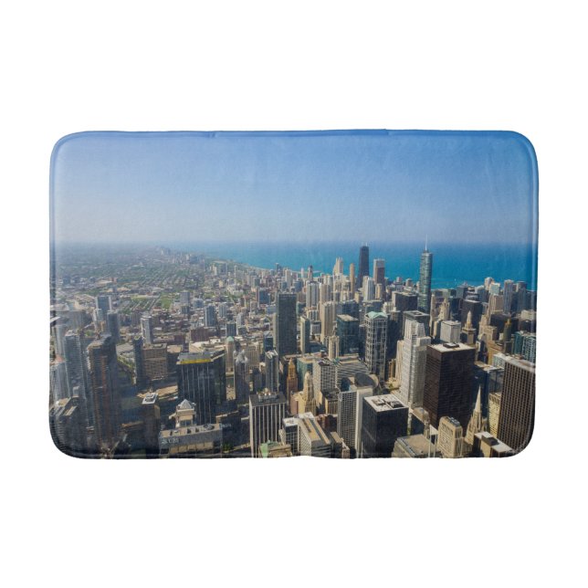 Chicago From Above Bathroom Mat (Front)