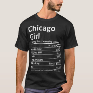CHICAGO GIRL IL ILLINOIS Funny City Home Roots USA T-Shirt
