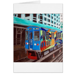 Chicago Graffiti El Train Cards