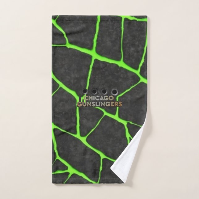 Chicago Gunslingers skyline bullet stars Hand Towel (Hand Towel)