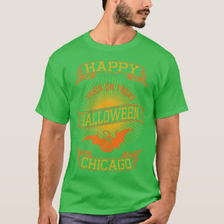 Chicago Happy Halloween Vintage Style 1 T-Shirt