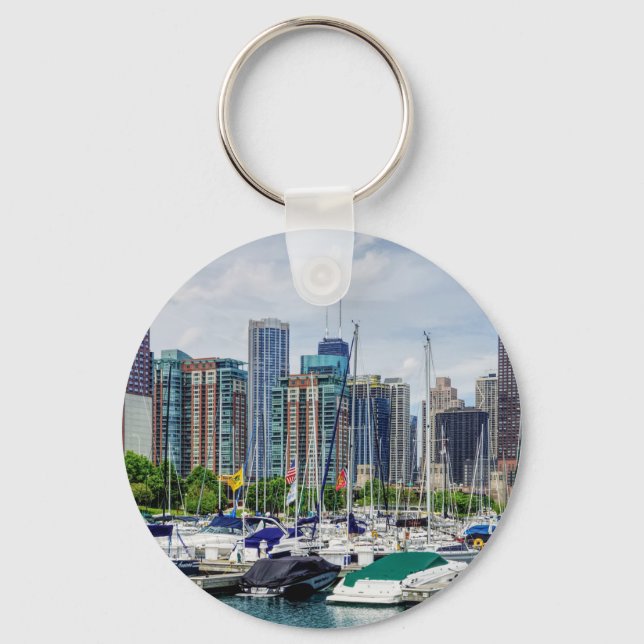 Chicago Harbor Keychain (Front)