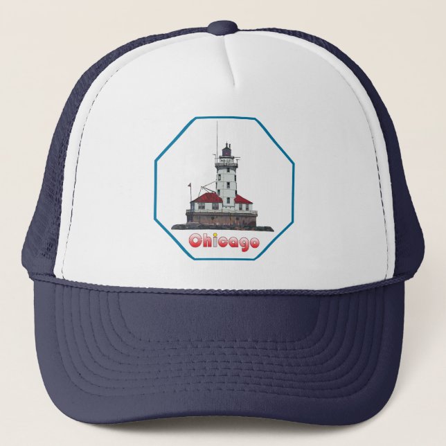 Chicago Harbor Light Trucker Hat (Front)