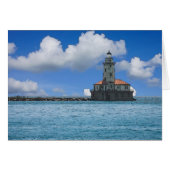 Chicago Harbor Lighthouse Painterly Cards (Front Horizontal)