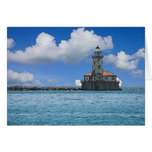 Chicago Harbor Lighthouse Painterly Cards