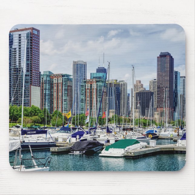 Chicago Harbor Mouse Pad (Front)