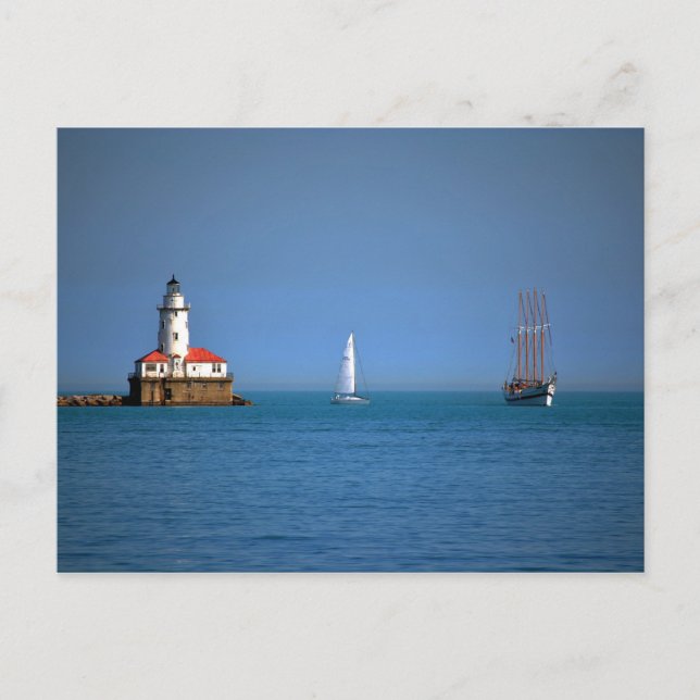 Chicago Harbor Postcard (Front)