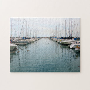 Chicago Harbor - Sailboats at Rest Puzzle