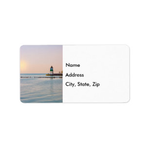 Chicago Harbor Southeast Lighthouse Address Label