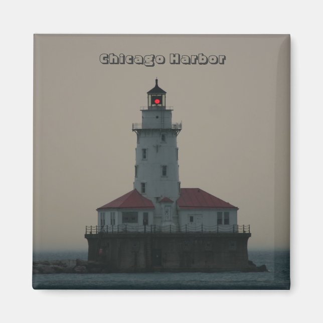 Chicago Harbor Square Magnet (Front)