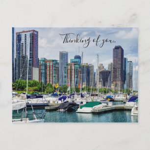 Chicago Harbor Thinking Of You Postcard