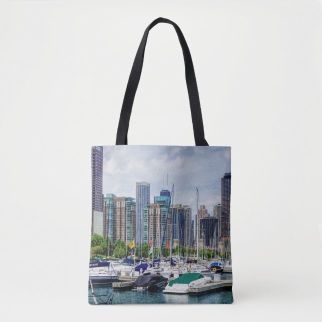 Chicago Harbor Tote Bag (Front)