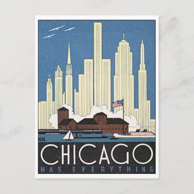 Chicago Has Everything Postcard (Front)