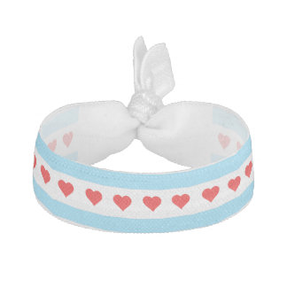 Chicago Heart Flag Ribbon Elastic Hair Tie