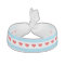 Chicago Heart Flag Ribbon