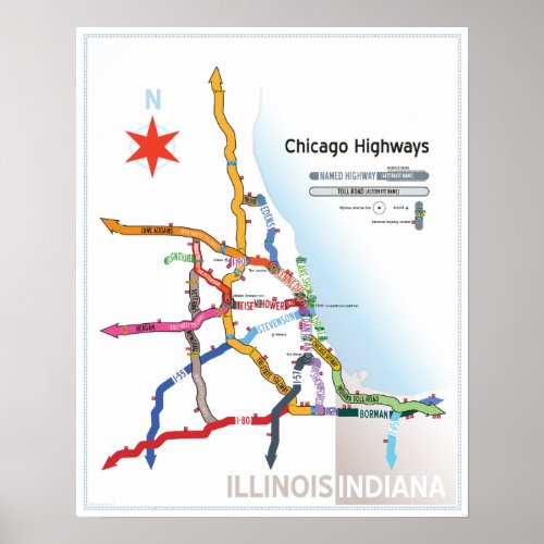 Chicago Highways Poster