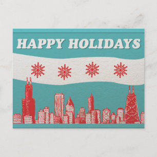 Chicago Holiday Post Card