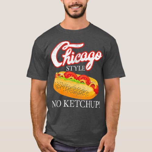 Chicago Hot Dog Summer Style 4th Of July No Gift T_Shirt