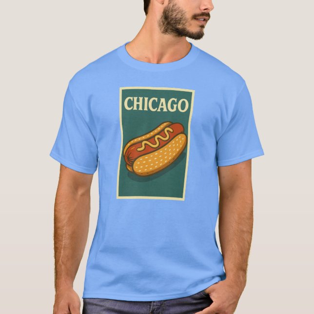 Chicago Hot Dog T-shirt (Front)