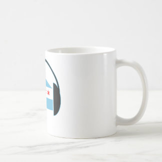 Chicago House Flag Headphones Coffee Mug