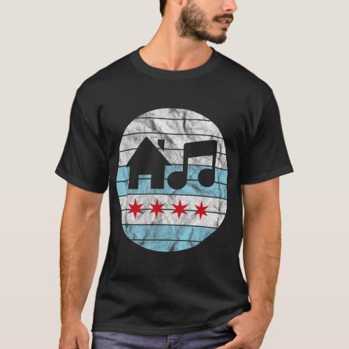Chicago House Music Vintage DJ EDM  T_Shirt