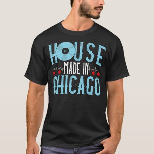 Chicago House Music _ Vintage EDM DJ Retro Disco T_Shirt