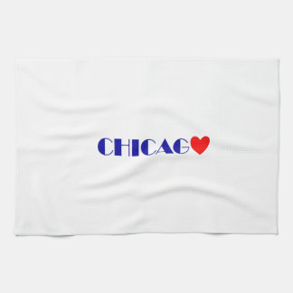 chicago i love you kitchen towel
