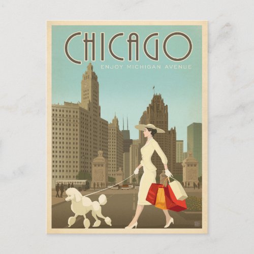Chicago IL _ Enjoy Michigan Avenue Postcard