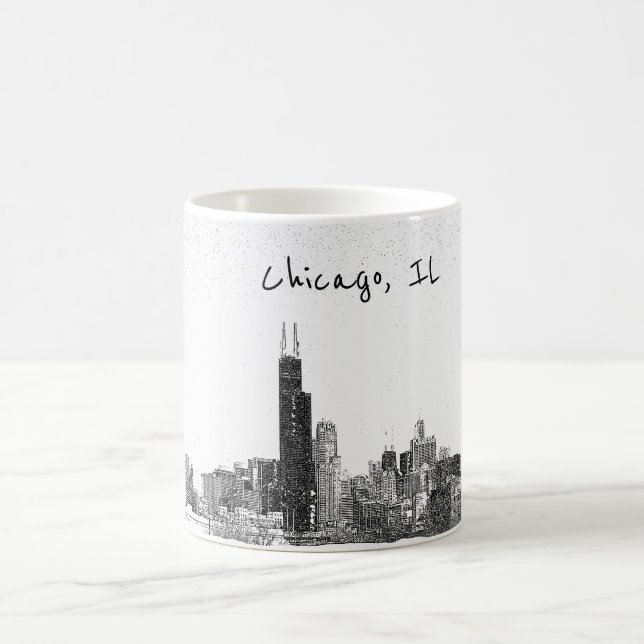 Chicago, IL skyline Coffee Mug (Center)